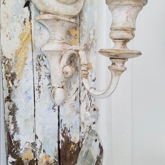 Vintage shabby chic candle holder - Picture 7 of 10